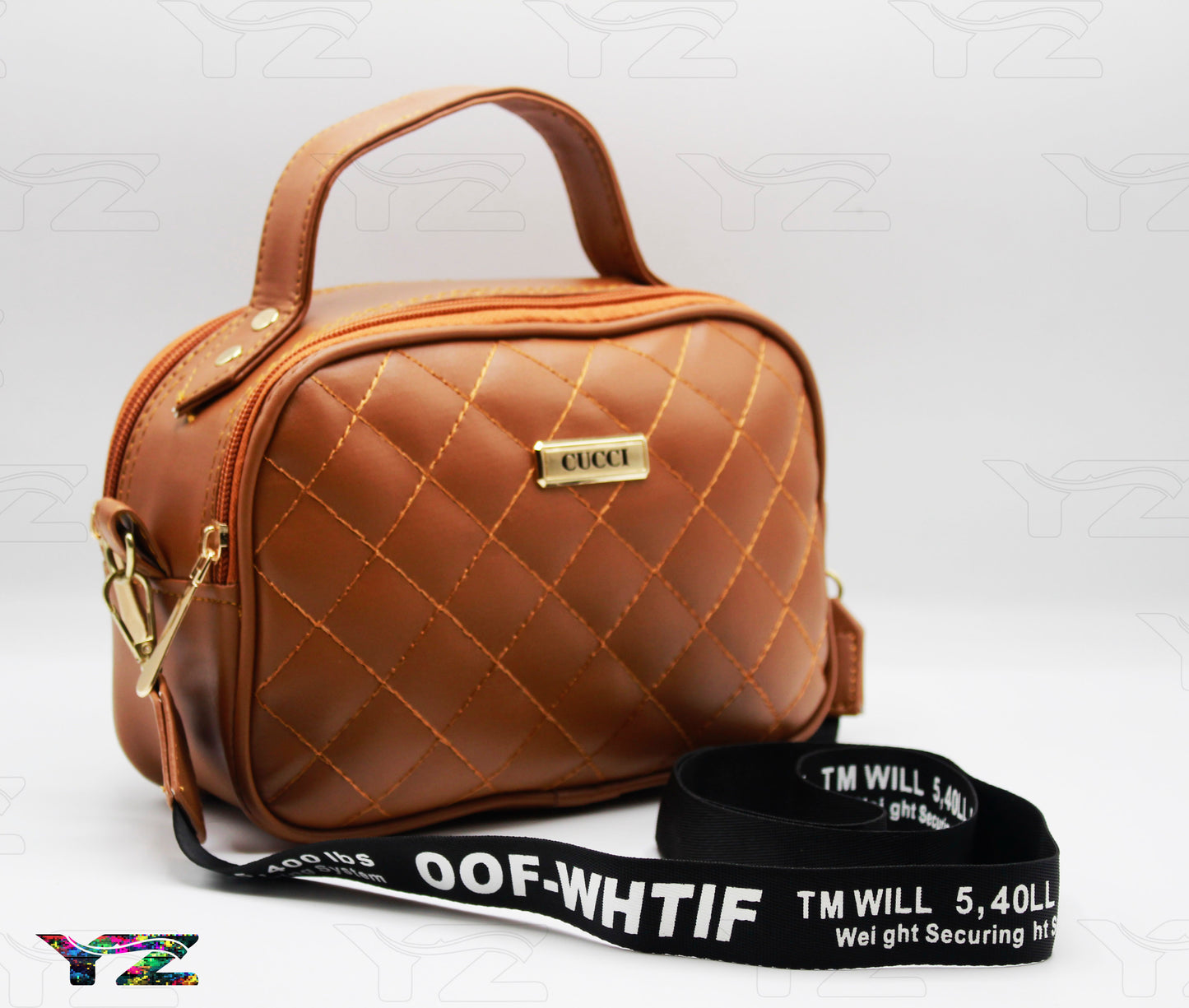 Crossbody Handbag for Women – Stylish Shoulder Bag with Branded Strap