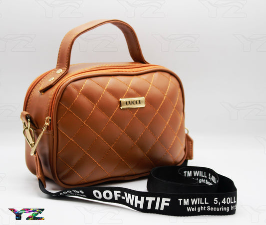 Crossbody Handbag for Women – Stylish Shoulder Bag with Branded Strap