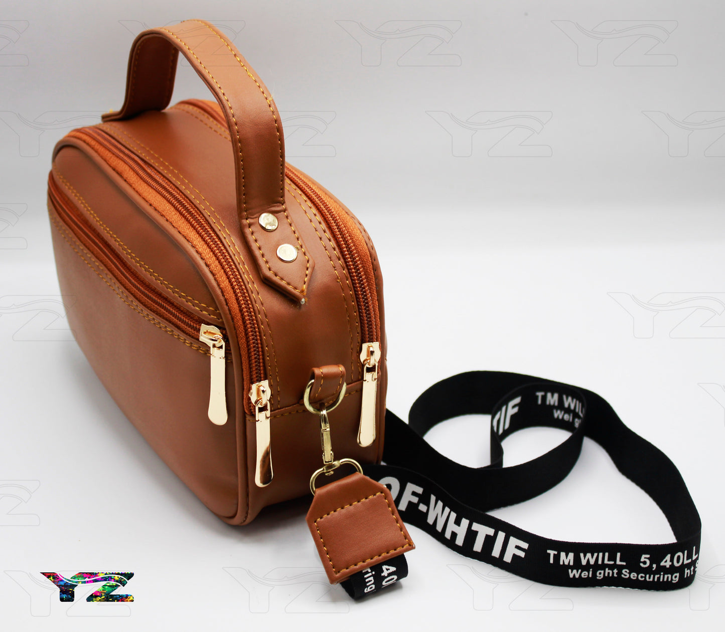 Crossbody Handbag for Women – Stylish Shoulder Bag with Branded Strap