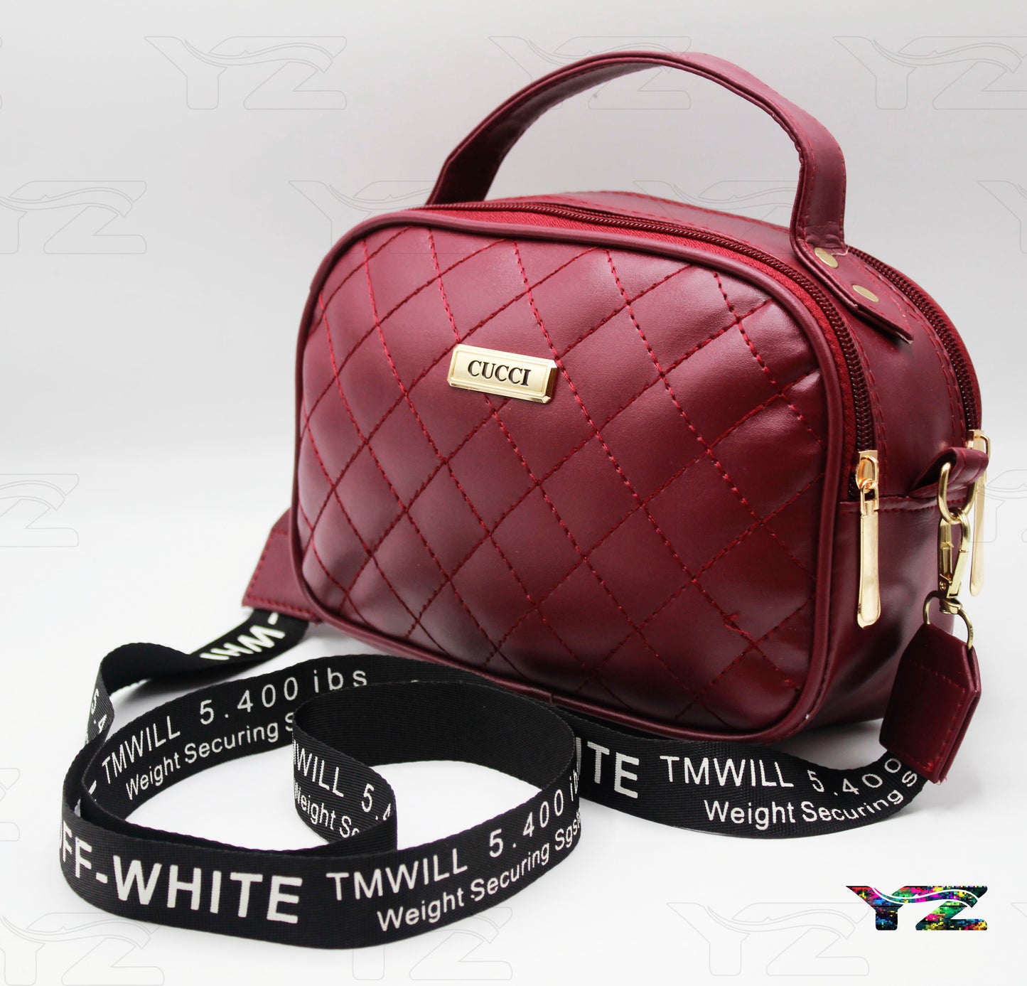 Crossbody Handbag for Women – Stylish Shoulder Bag with Branded Strap