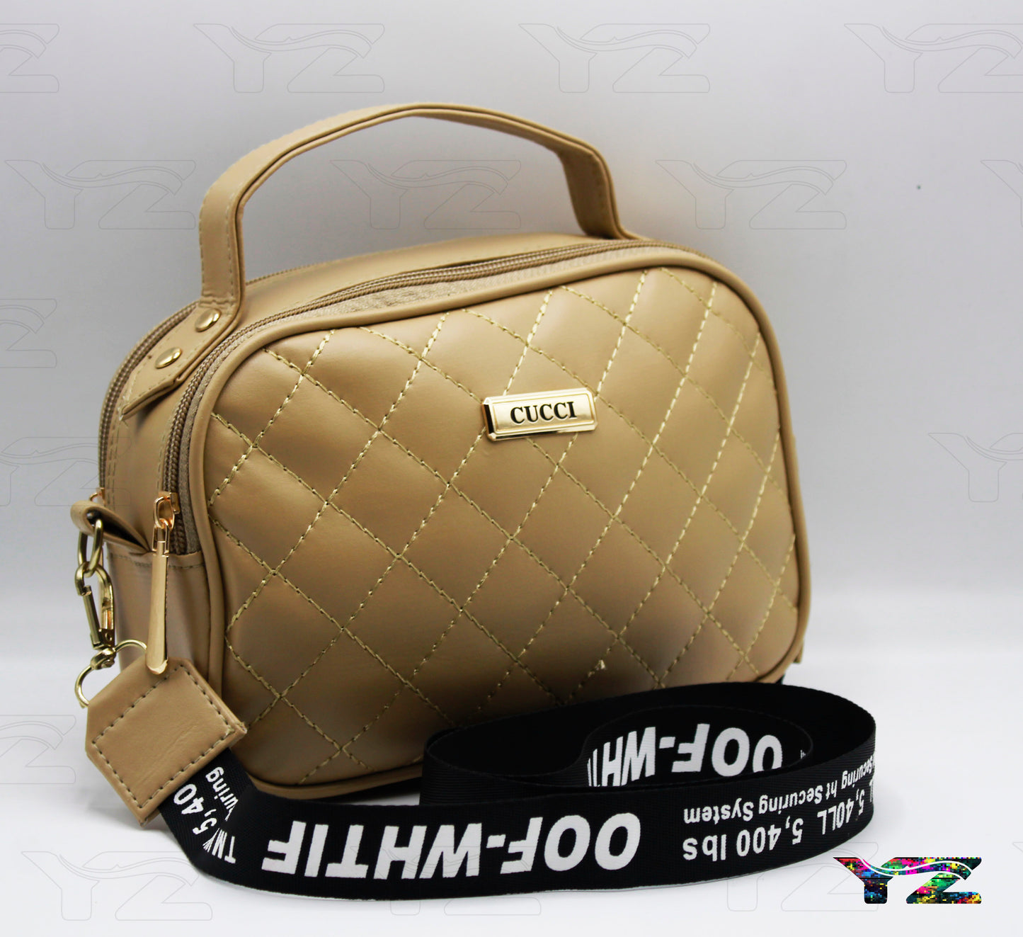 Crossbody Handbag for Women – Stylish Shoulder Bag with Branded Strap