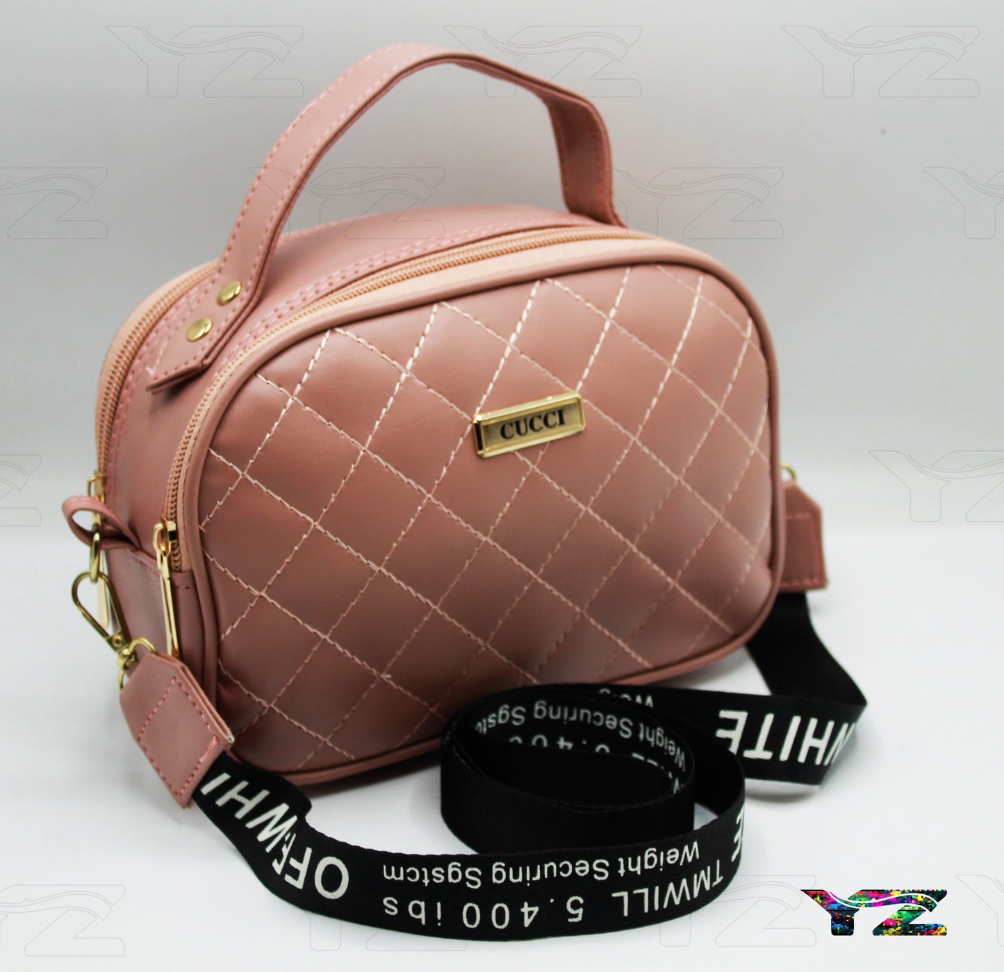 Crossbody Handbag for Women – Stylish Shoulder Bag with Branded Strap