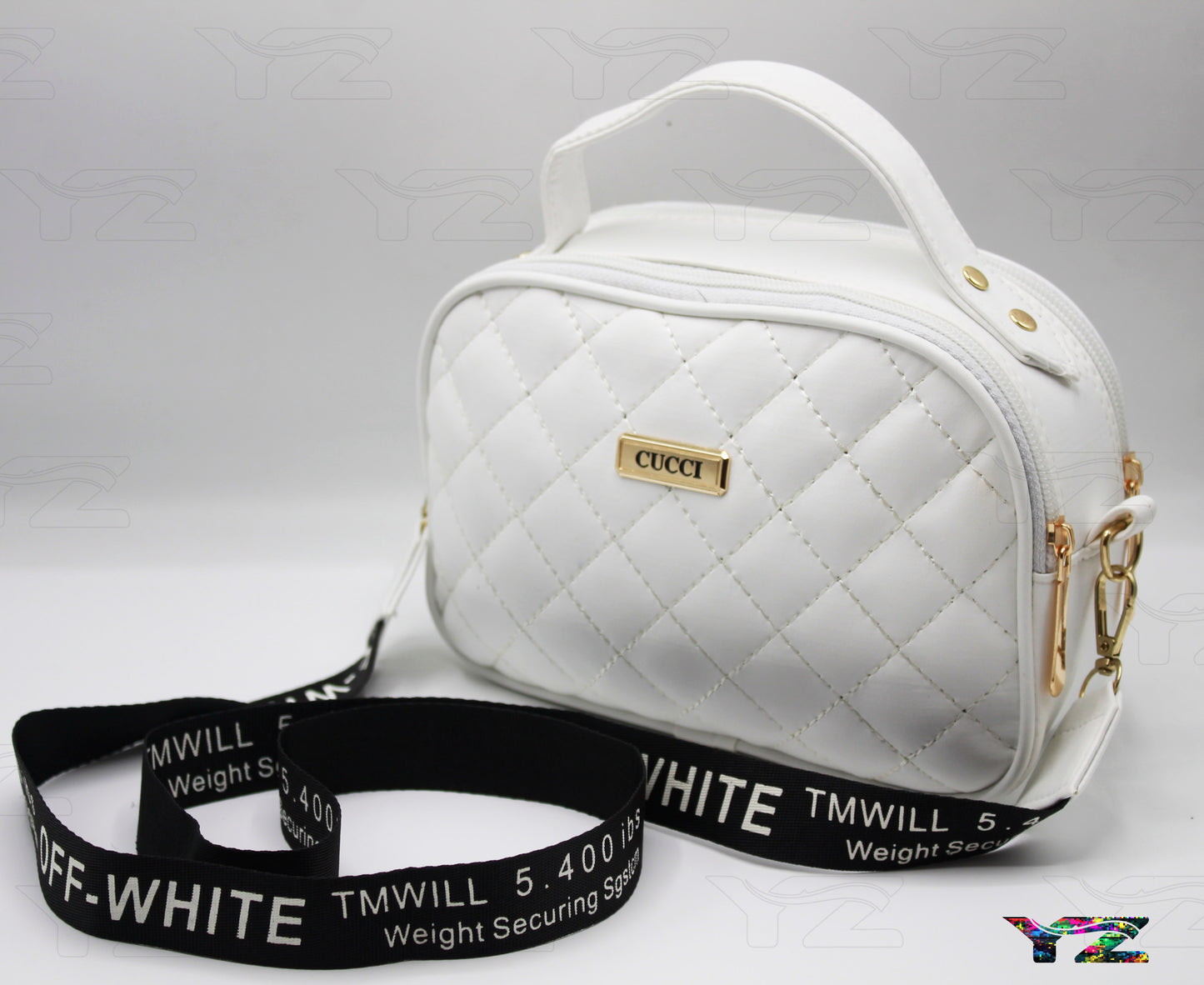 Crossbody Handbag for Women – Stylish Shoulder Bag with Branded Strap