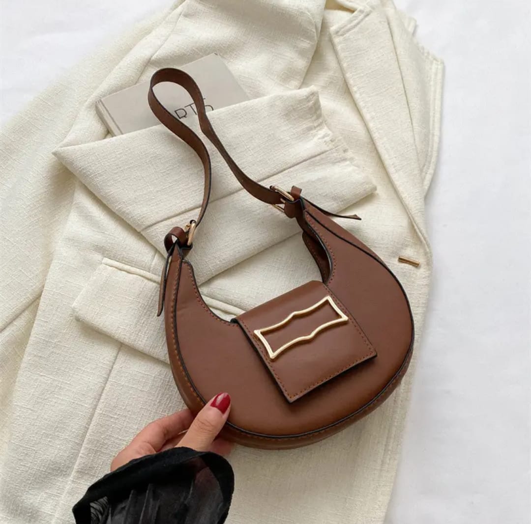 Elegant Simple Handbag Stylish Underarm Women's Bag Trendy Shoulder Bag Quality Material Soft Polyester Hip Hop Style Bag