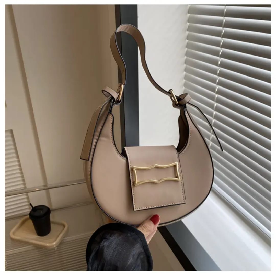 Elegant Simple Handbag Stylish Underarm Women's Bag Trendy Shoulder Bag Quality Material Soft Polyester Hip Hop Style Bag