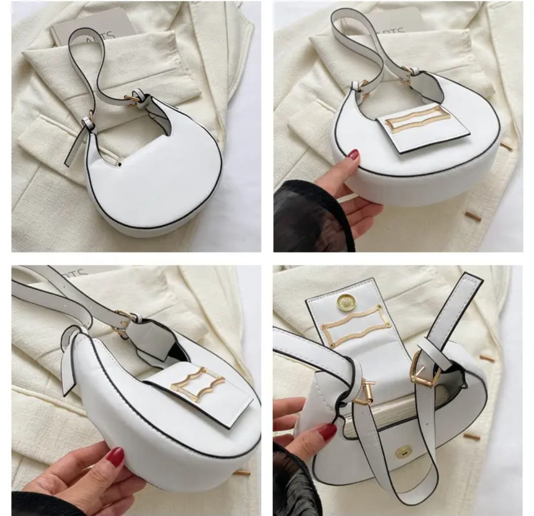 Elegant Simple Handbag Stylish Underarm Women's Bag Trendy Shoulder Bag Quality Material Soft Polyester Hip Hop Style Bag