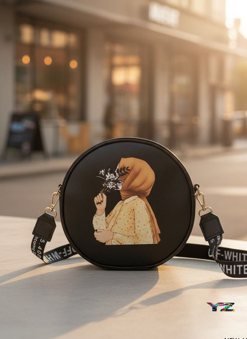 Hijab Crossbody bag Round shape 2 Compart