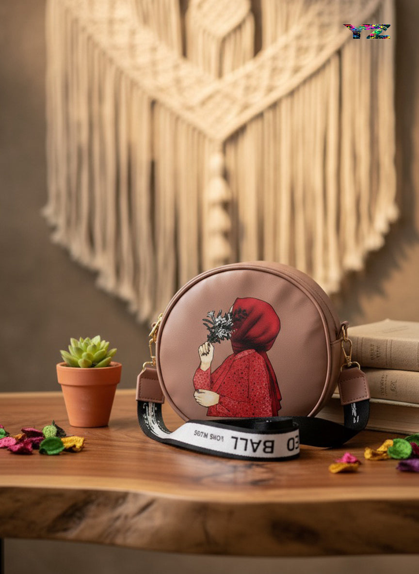 Hijab Crossbody bag Round shape 2 Compart