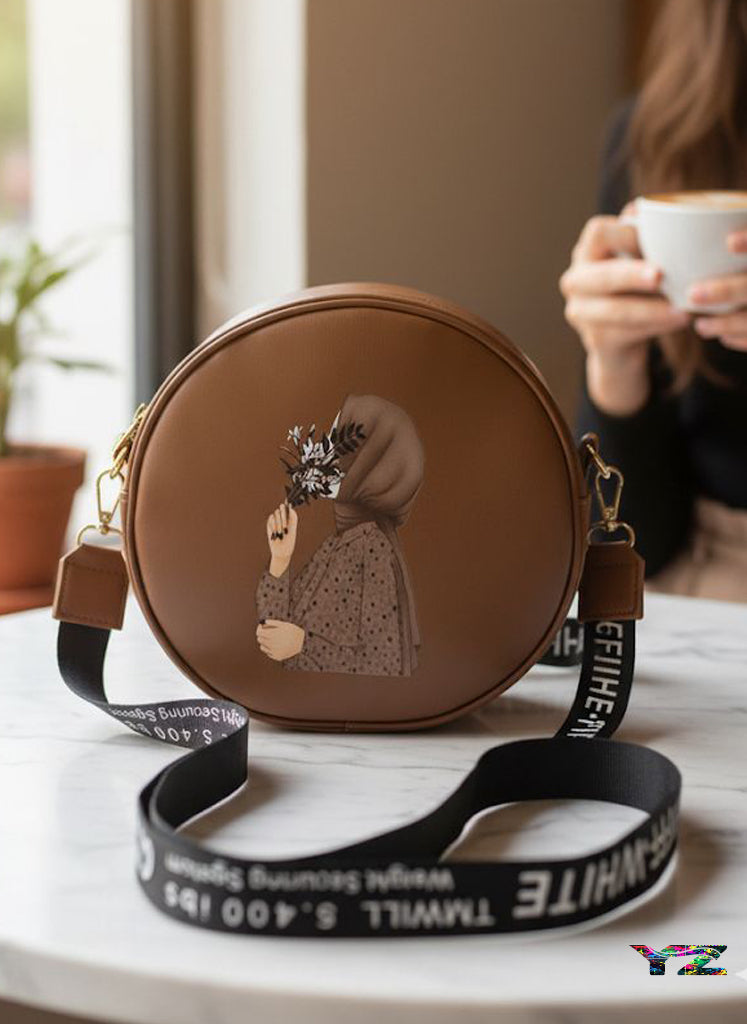 Hijab Crossbody bag Round shape 2 Compart