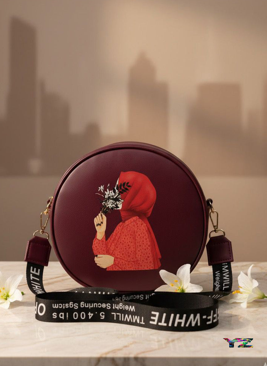 Hijab Crossbody bag Round shape 2 Compart