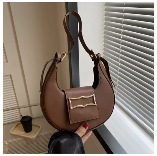 Elegant Simple Handbag Stylish Underarm Women's Bag Trendy Shoulder Bag Quality Material Soft Polyester Hip Hop Style Bag